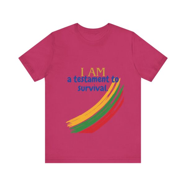 I AM a testament to survival (Black History Month Collection) - Aksan Fos T-Shirt - Image 13