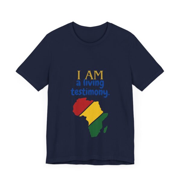 I AM a living testimony (Black History Month Collection) - Aksan Fos T-Shirt - Image 3