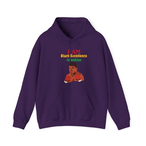 I AM Black Excellence in motion - Aksan Fos Unisex Heavy Blend Hooded Sweatshirt - Image 22