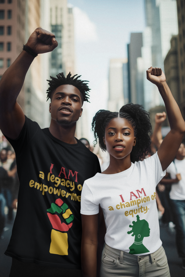 I AM a champion of equity (Black History Month Collection) - Aksan Fos T-Shirt