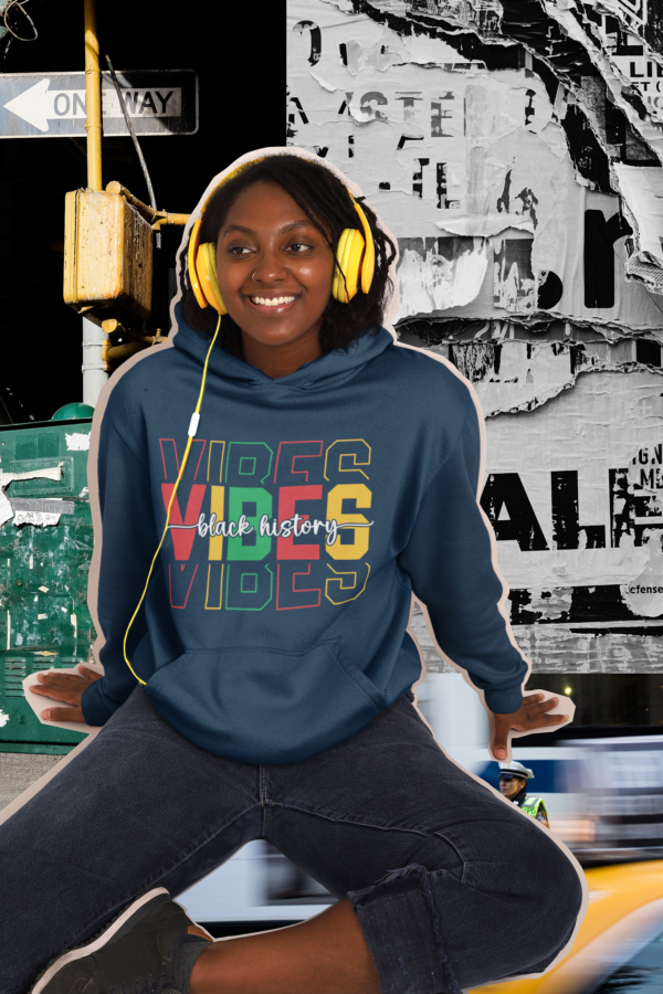 Black History Vibes - Aksan Fos Unisex Heavy Blend Hooded Sweatshirt