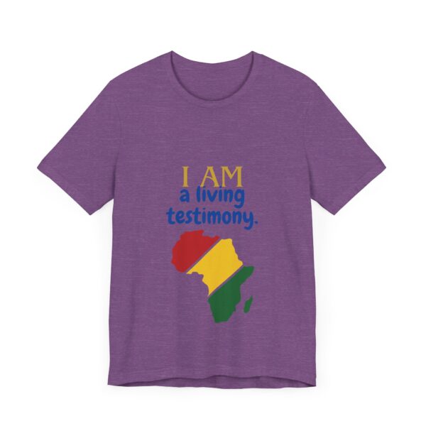 I AM a living testimony (Black History Month Collection) - Aksan Fos T-Shirt - Image 7