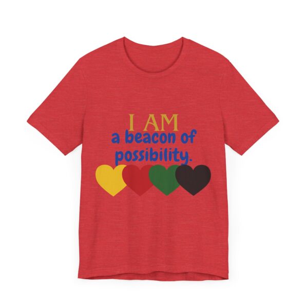 I AM a beacon of possibility (Black History Month Collection) - Aksan Fos T-Shirt - Image 4