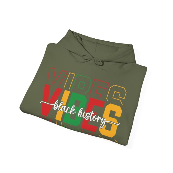 Black History Vibes - Aksan Fos Unisex Heavy Blend Hooded Sweatshirt - Image 9