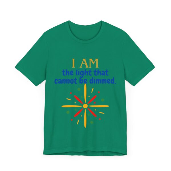 I AM the light that cannot be dimmed (Black History Month Collection) - Aksan Fos T-Shirt - Image 3