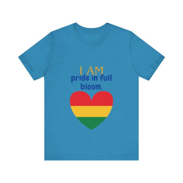 I AM pride in full bloom (Black History Month Collection) - Aksan Fos T-Shirt - Image 3