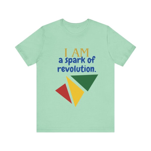 I AM a spark of revolution (Black History Month Collection) - Aksan Fos T-Shirt - Image 5