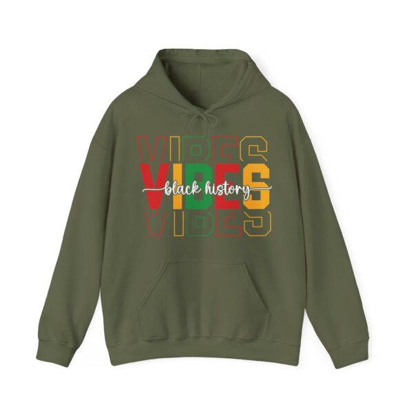 Black History Vibes - Aksan Fos Unisex Heavy Blend Hooded Sweatshirt - Image 6