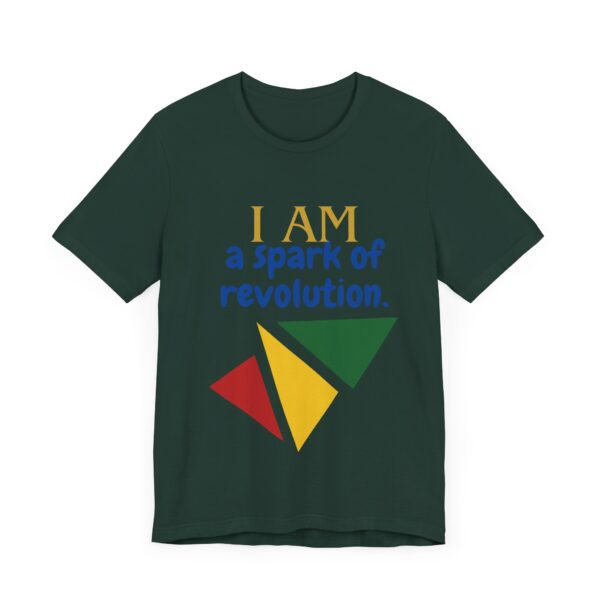 I AM a spark of revolution (Black History Month Collection) - Aksan Fos T-Shirt - Image 3