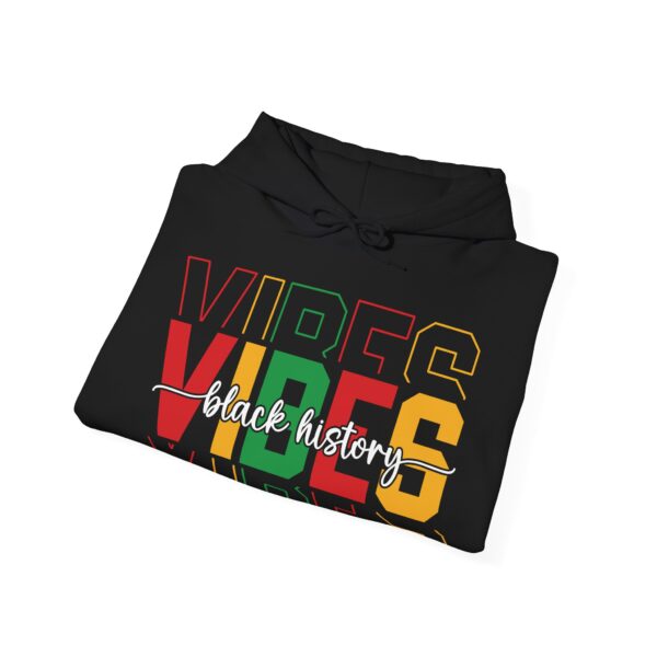 Black History Vibes - Aksan Fos Unisex Heavy Blend Hooded Sweatshirt - Image 5