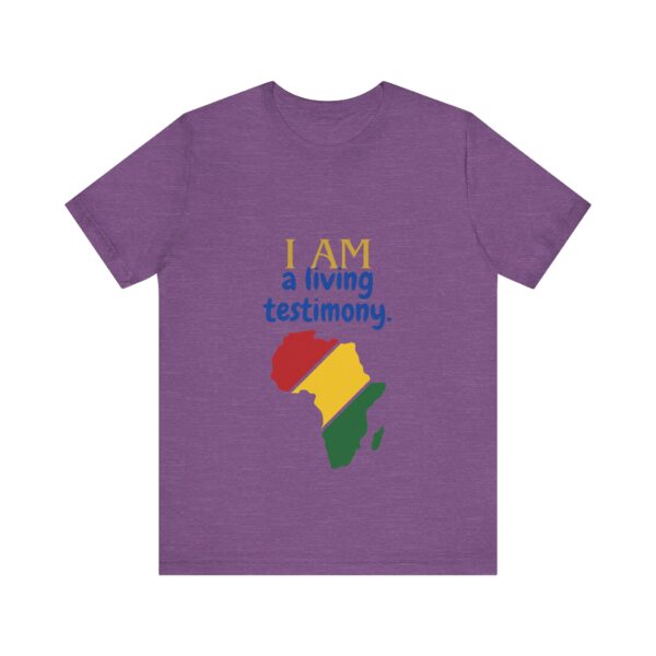 I AM a living testimony (Black History Month Collection) - Aksan Fos T-Shirt - Image 5